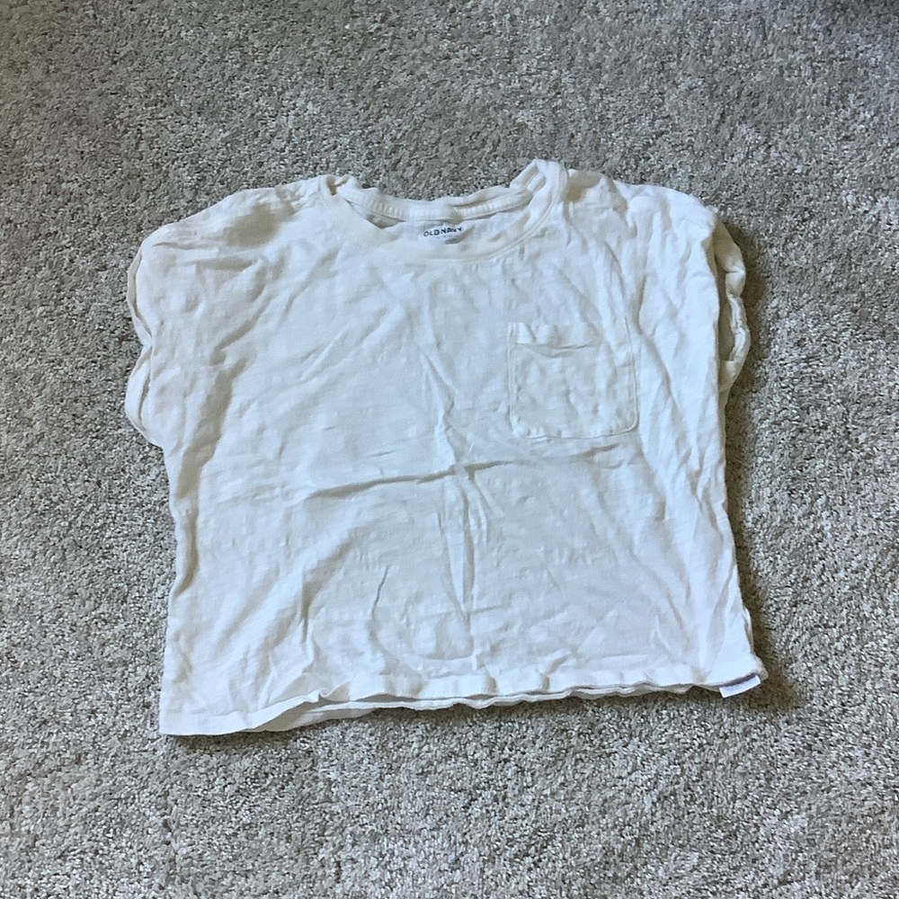 Old Navy White Kids Short Sleeve Tee